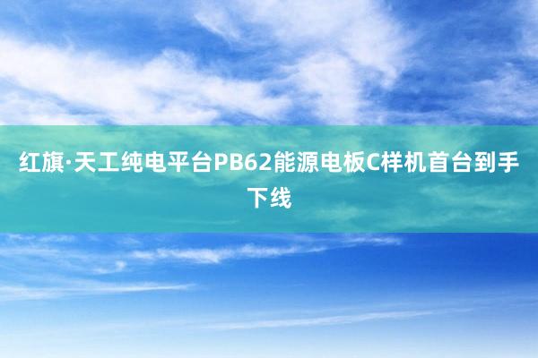 红旗·天工纯电平台PB62能源电板C样机首台到手下线