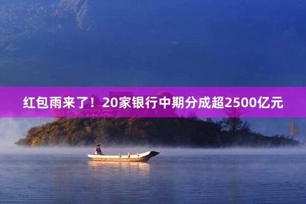 红包雨来了！20家银行中期分成超2500亿元